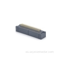Conector de encabezado de caja de 1.27 mm Dual fila recta